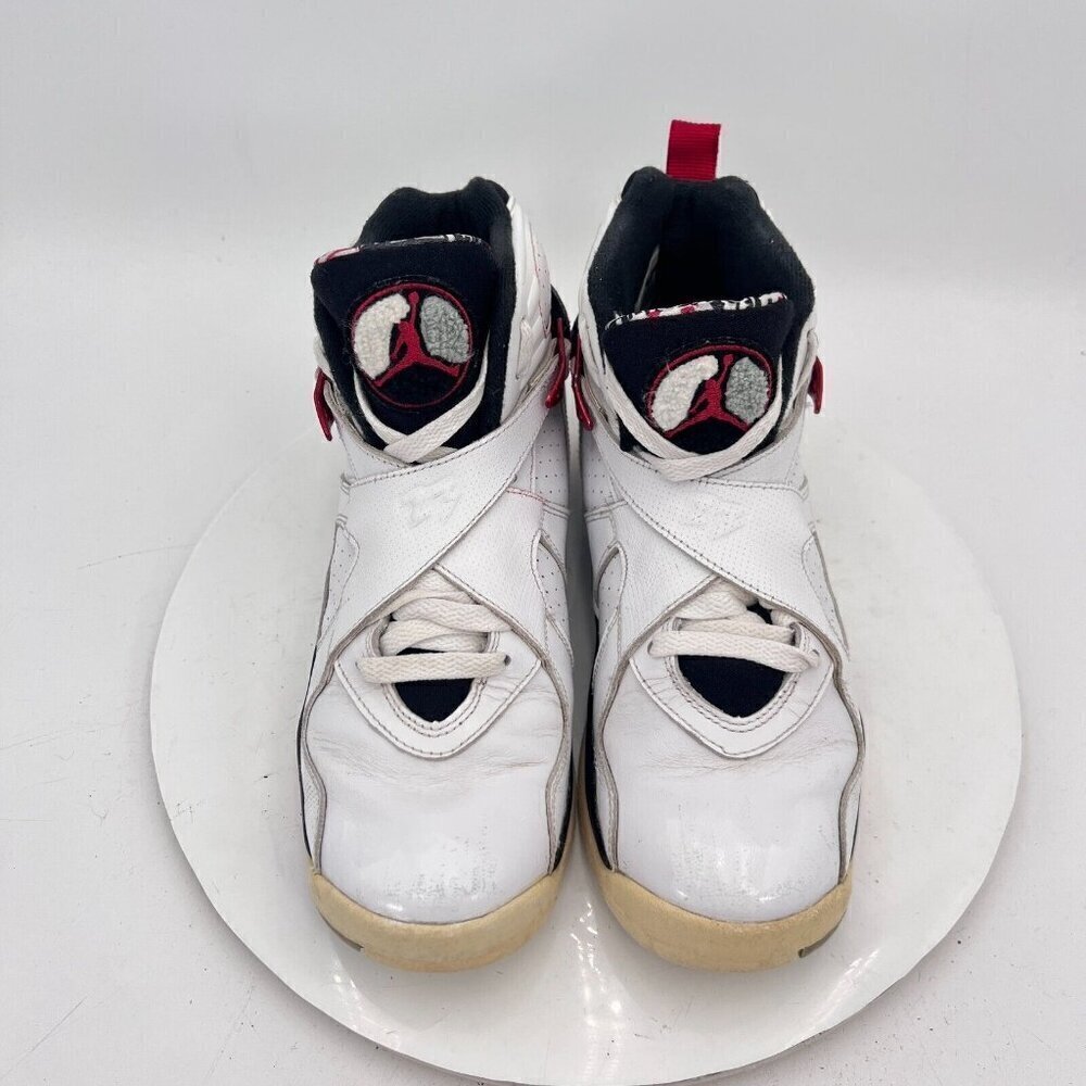 Nike Air Jordan 8 Youth Size 7Y Men 7 305368-104 Alternate White Black Red Shoes - Picture 3 of 15